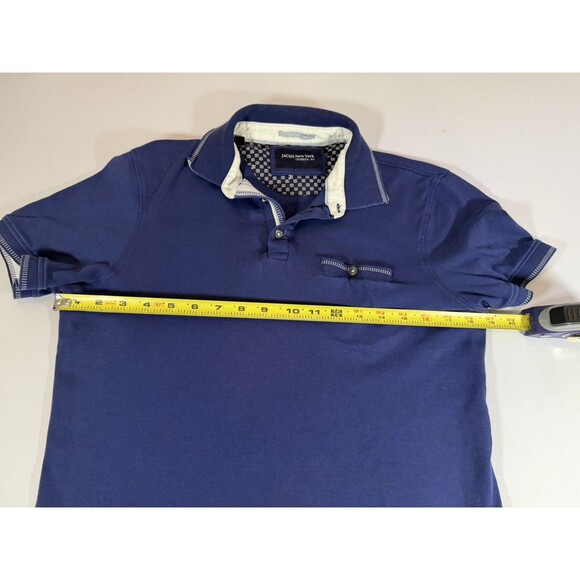 JACHS New York Men’s Small Navy Blue Short Sleeve Cotton Polo Shirt - Picture 10 of 11